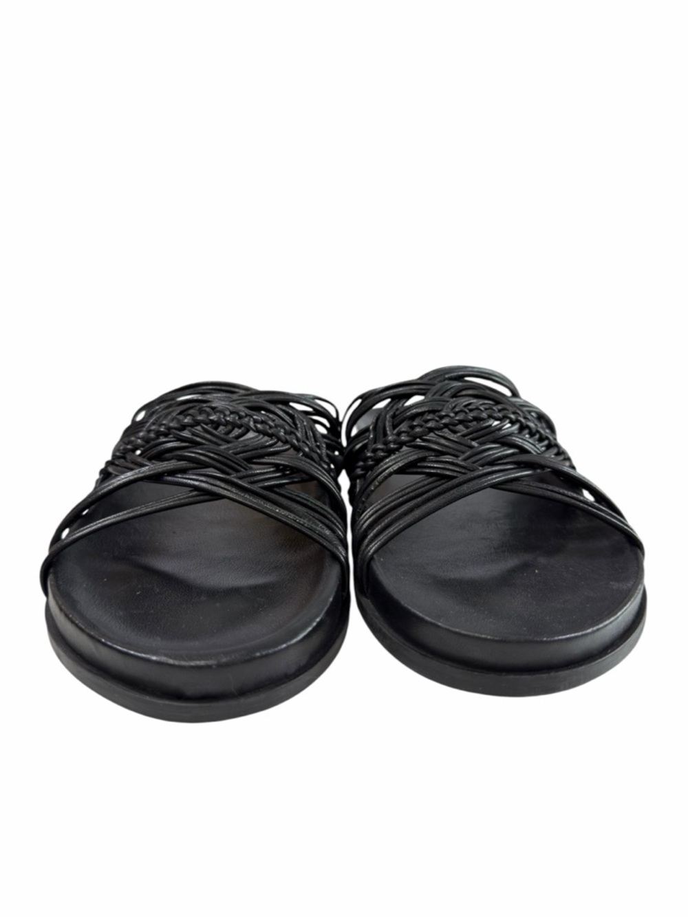 Jeffrey Campbell Intwined Strappy Slide Sandals Black Size 10 - Picture 9 of 16